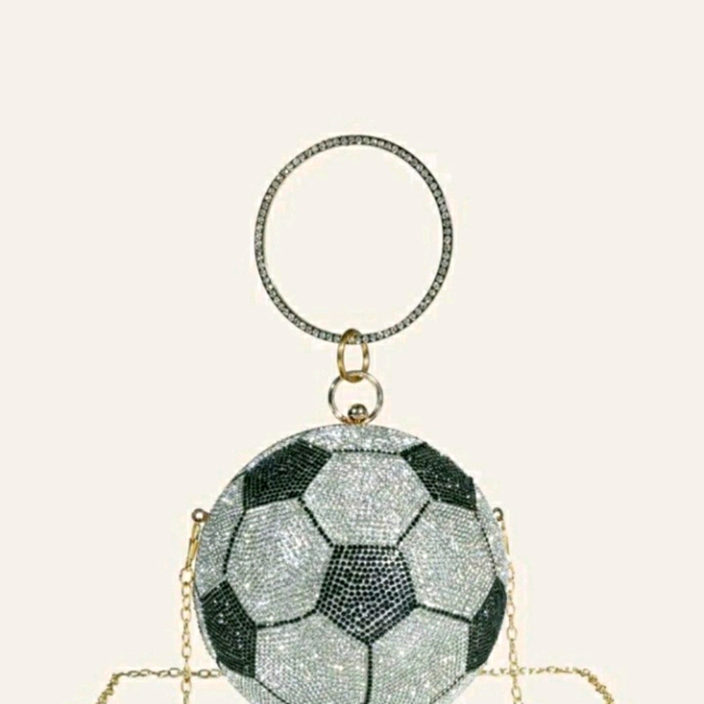 Mini Rhinestone ball clutch